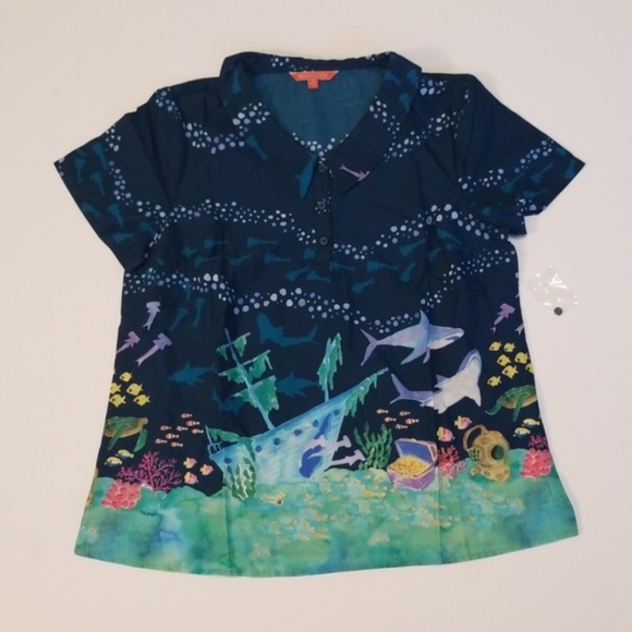 Modcloth Shark Top NEW Super RARE - Picture 8 of 8